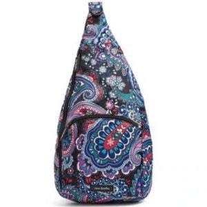 Vera Bradley Lighten Up Essential Sling Backpack, Haymarket Paisley